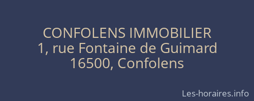 CONFOLENS IMMOBILIER