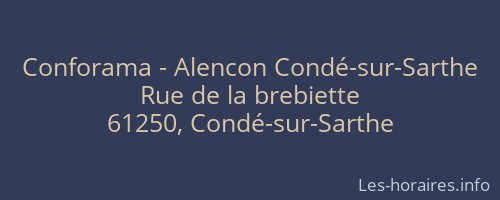 Conforama - Alencon Condé-sur-Sarthe
