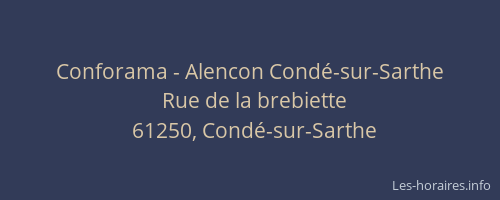Conforama - Alencon Cond&eacute;-sur-Sarthe