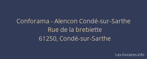 Conforama - Alencon Condé-sur-Sarthe