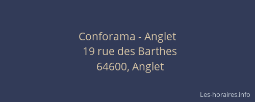 Conforama - Anglet