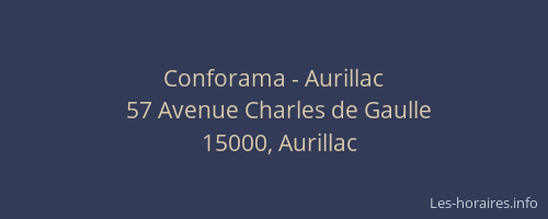 Conforama - Aurillac
