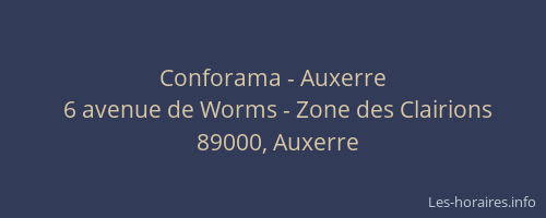 Conforama - Auxerre