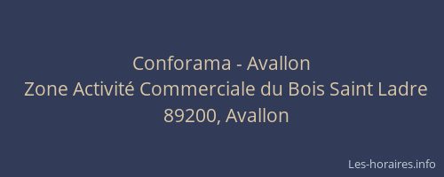 Conforama - Avallon