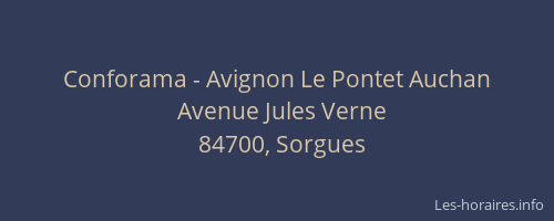 Conforama - Avignon Le Pontet Auchan