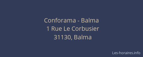 Conforama - Balma