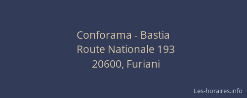 Conforama - Bastia