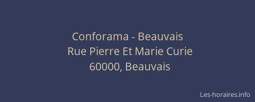 Conforama - Beauvais