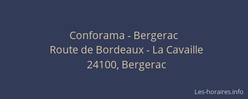 Conforama - Bergerac