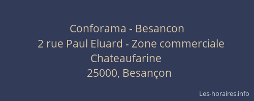 Conforama - Besancon
