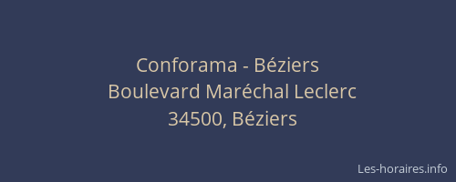 Conforama - Béziers
