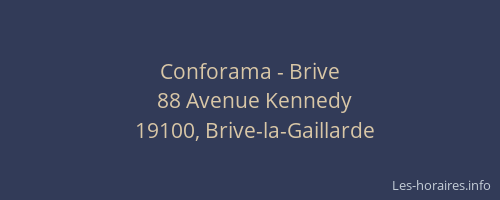 Conforama - Brive