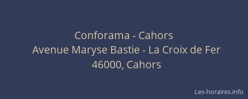 Conforama - Cahors