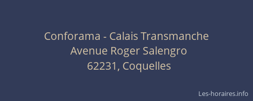 Conforama - Calais Transmanche