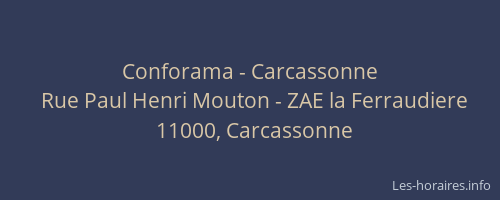 Conforama - Carcassonne