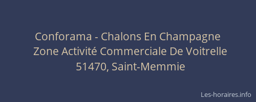 Conforama - Chalons En Champagne