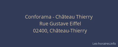 Conforama - Château Thierry
