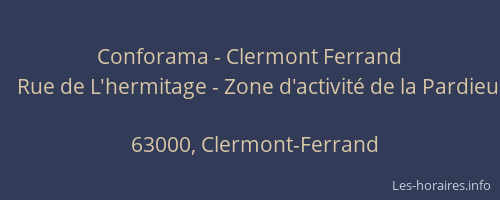Conforama - Clermont Ferrand