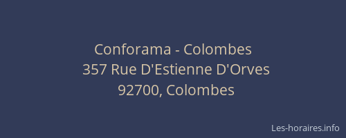 Conforama - Colombes