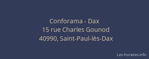 Conforama - Dax