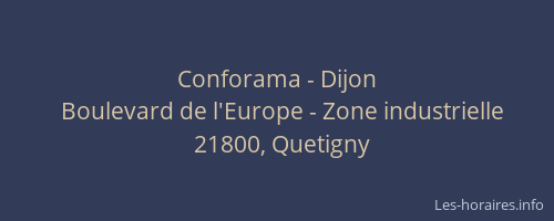 Conforama - Dijon