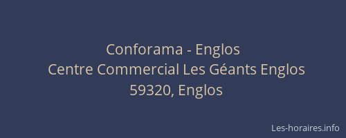 Conforama - Englos