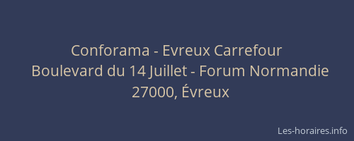 Conforama - Evreux Carrefour