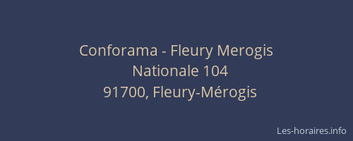 Conforama - Fleury Merogis