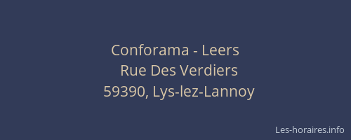 Conforama - Leers