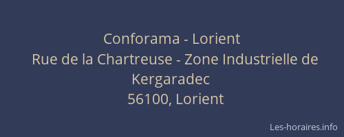 Conforama - Lorient