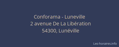 Conforama - Luneville