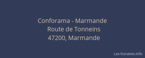 Conforama - Marmande