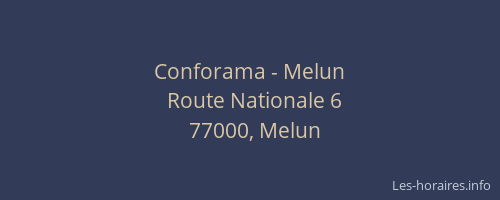 Conforama - Melun