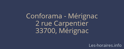 Conforama - Mérignac