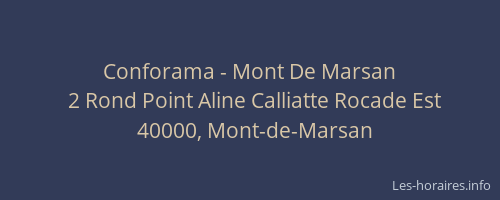 Conforama - Mont De Marsan