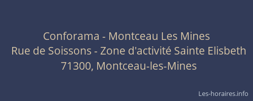 Conforama - Montceau Les Mines