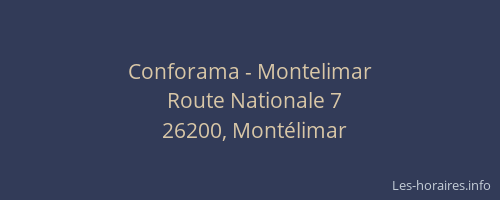 Conforama - Montelimar