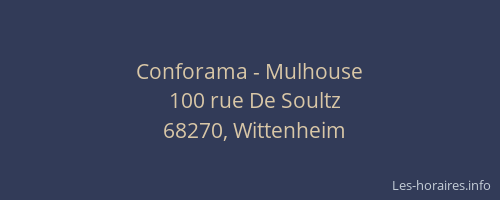 Conforama - Mulhouse