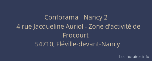 Conforama - Nancy 2