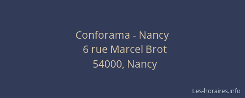 Conforama - Nancy