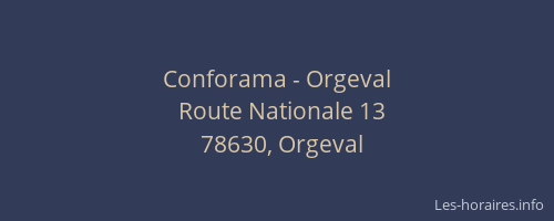 Conforama - Orgeval