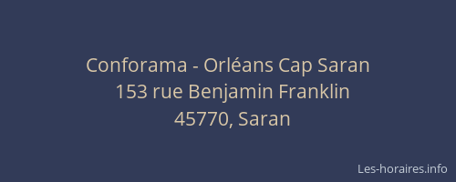 Conforama - Orléans Cap Saran