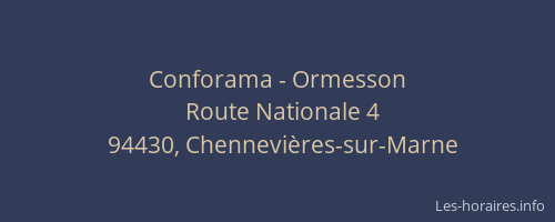 Conforama - Ormesson