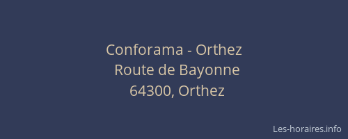 Conforama - Orthez