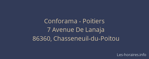 Conforama - Poitiers