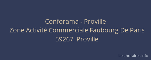 Conforama - Proville