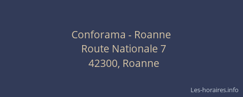 Conforama - Roanne