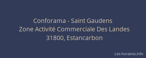 Conforama - Saint Gaudens