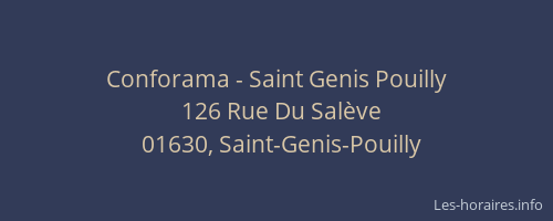 Conforama - Saint Genis Pouilly