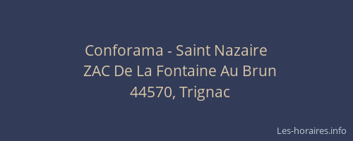 Conforama - Saint Nazaire